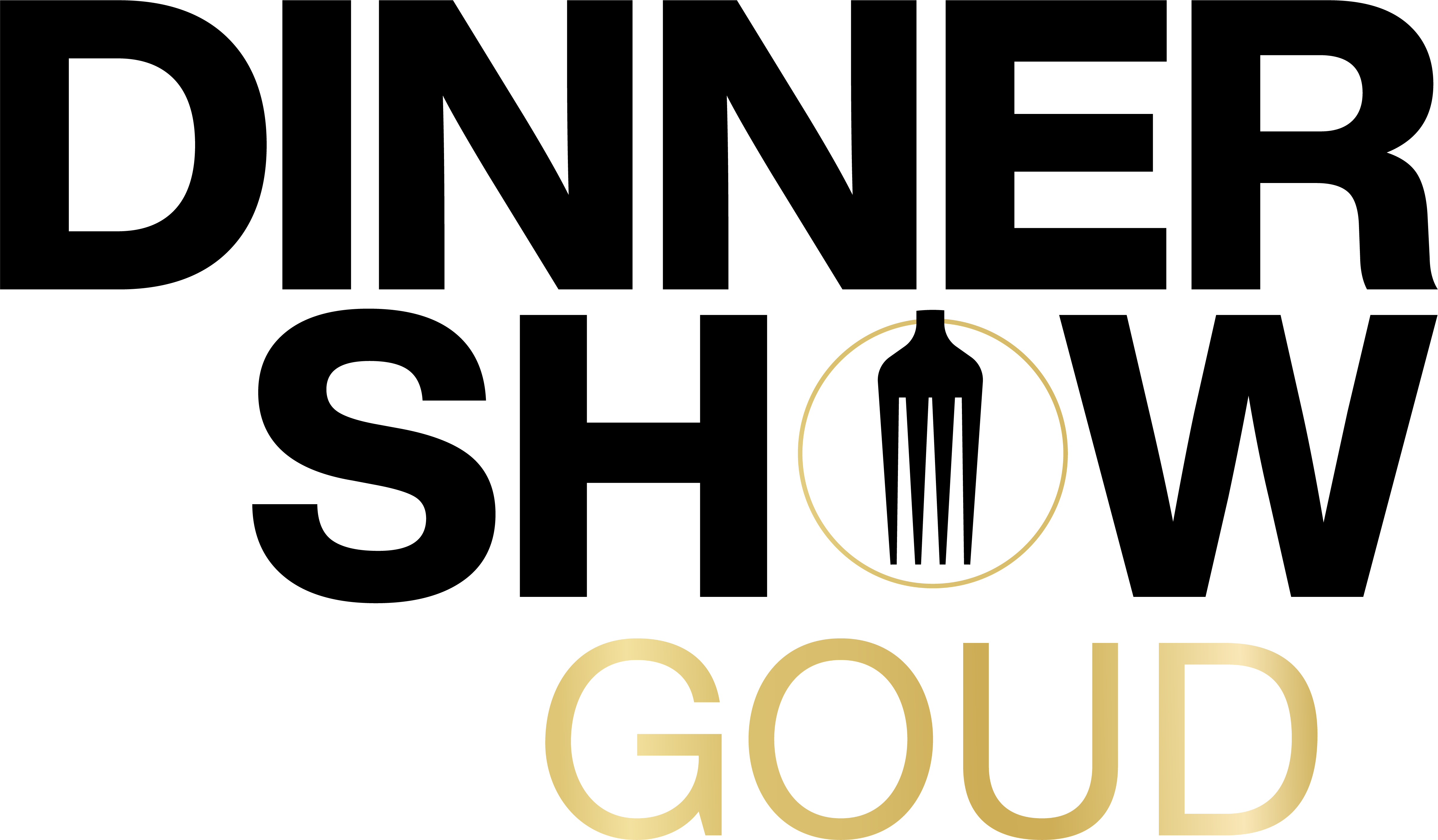 Logo Dinnershow Goud 2024